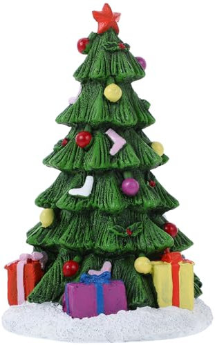 POPETPOP Christmas Aquarium Decoration Christmas Tree Resin Fish Tank Decoration Micro Landscape Ornaments for Holiday Aquarium Supplies Table Decor
