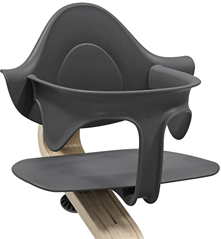 Baby Set Stokke Nomi, Anthracite - Apporte confort, soutien latéral et dorsal pour le bébé qui se tient assis - Compatible avec toutes les chaises Nomi