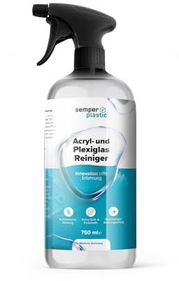 Premium Acrylglas Reiniger - Hochwirksamer Plexiglas Reiniger - Acryl Reiniger für den Innen- und Außenbereich - Kunststofffenster Reiniger - Acrylreiniger für Badewanne und Acryloberflächen (750ml)