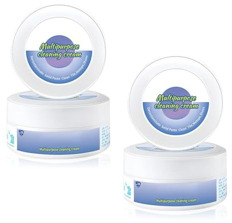 2 Stück Schuhcreme Weiß, 260g Weiße Schuhcreme, Multifunktionale Sneaker Reiniger, Sneaker Cleaner mit Putzschwamm, Schuhcreme Weiß für alle Oberflächen Reinigungs Fleckenentfernungscreme