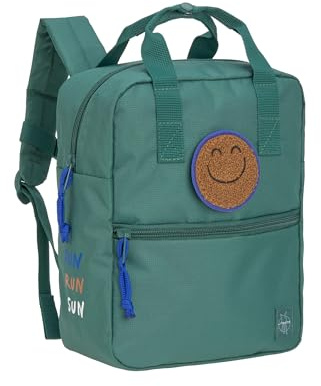 Lässig Zaino per bambini con fascia toracica Zaino per bambini asilo 27 cm, 7 litri, 3 anni/Mini Square Backpack dark green