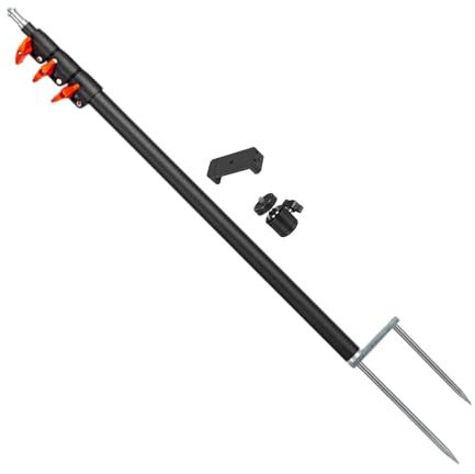 Ghjkldha Ground Phone Holder Stand, Outdoor Phone with Spike, Weatherproof Mobile Mount, 2.36-3.35 Inches, Smartphone Tripod with Ground Spikes, Hands- Casing for Outdoors