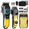 LQT Herren Haarschneider Set, Professioneller Haarschneider, Trimmer, Rasiermesser Set für Haarschnitt und Barttrimmen mit LED Display Wiederaufladbarer Schnurloser Haarschneider Vaters Geschenk