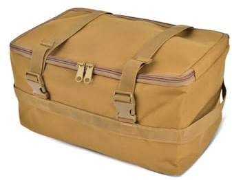 MiOYOOW Borsa Portaoggetti da Campeggio, Zaino Tattico con Doppia Cerniera e Fibbia per Utensili da Arrampicata, Marsupio Borse Militare per Pesca Escursionismo e Viaggio