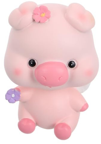 SOPOTUTU Adorno Cabezón De Cerdo Divertido Para Coche, Miniatura De Resina Pequeña, Complemento Decorativo Para Salpicadero, Escritorio o Decoración De Tartas, Accesorio Atractivo Para Mujeres Fiestas