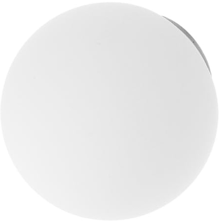 BESPORTBLE Pantalla de Lámpara de Cristal Esmerilado Lechoso Bola Redonda de 80 MM Base Rosca G9 Pantalla para Lámparas de Techo y Colgantes Cubierta Esférica para Luz Suave y