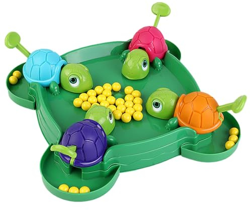 Generisch Hungry Turtle Game – Interattivo, gioco da tavolo mangiatore di tartarughe, giocattolo educativo interattivo genitore-figlio | giochi intensi con riflessi rapidi, giochi da tavolo da 2 a 4