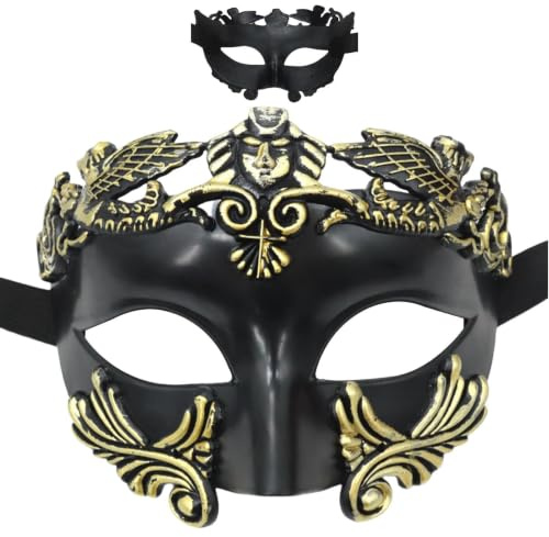 Svart Maskeraddräkt Rollspel Karneval Ansiktsskärm | med Elastiska Svarta Band Halloween Cosplay Ansiktsmask För Tonåringar Vuxna Bar Dans Modevisning Kostymevent Formell Casual