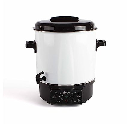 Stérilisateur De Bocaux Électrique Avec Robinet Et Minuteur 27l 1800w - DOM334