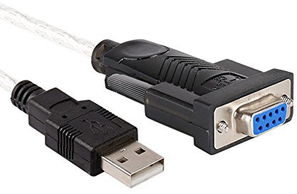 LFHUKEJI USB TO RS232, USB 2.0 Male to Serial (9-Pin) Female DB-9 RS-232 Adapter Cable 1.5m(FTDI Chipset)