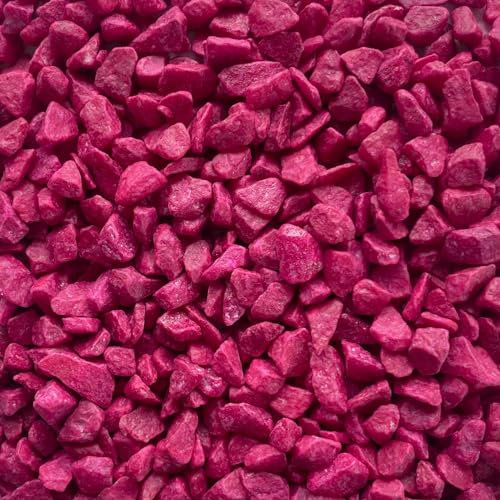naninoa DEKOSTEINE farbig 9-13mm (Bunte Dekosteine, Farbsteine) 5 kg farbige Steine. Farbe: Pink, Fuchsia