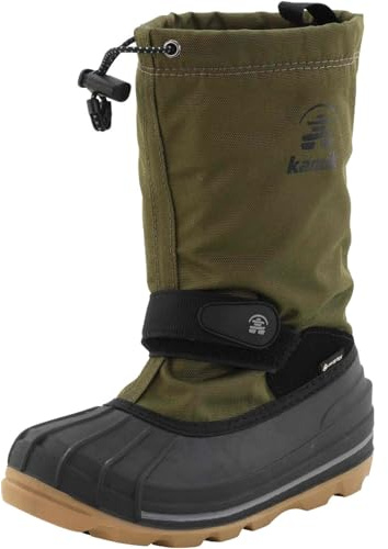Kamik Jungen Unisex Kinder WATERBUG8G Winterstiefel, Dark Olive, 28/29