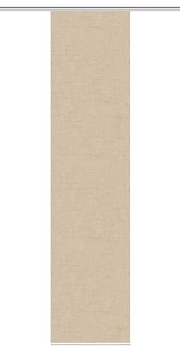 VISION S 084827 PIVE Schiebegardine, halbtransparent, Bambusoptik, 260x60 cm, Farbe:Sand, Größe:260 x 60 cm, Anzahl:1x