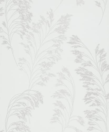 marburg Papier peint Blanc Beige Floral Moderne, Naturel pour chambre ou salon Made in Germany 10,05 x 0,53m