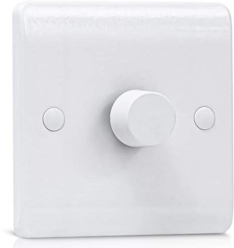 Dimmer Switch, LED Dimmer Switch Trailing Edge Rotary 1 Gang 1 Way or 2 Way 150W