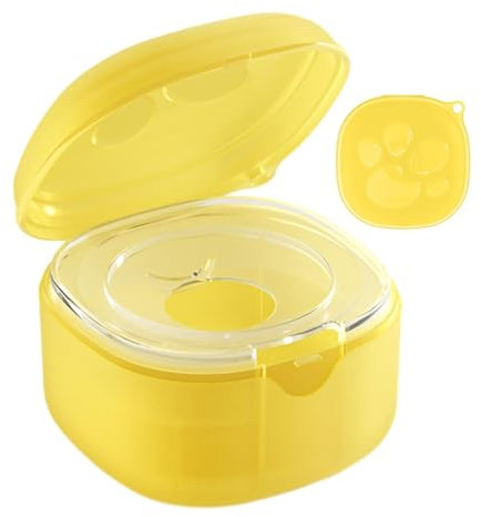 Schnullerbehälter, Schnullerbehälterdose, Stilvolle, tragbare -Schnullertasche, Schnullerbox, lässt sich leicht an einer Wickeltasche befestigen