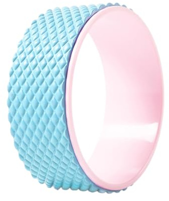 Baoblaze Yoga Back Roller Yoga Wheel Accessories Multifunctional Soft Back Roller Pilates Circle Auxiliary Wheel Supplies for Home Gym, Blue
