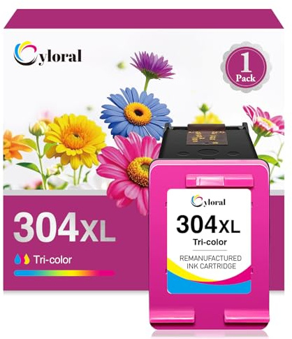 Cyloral 304XL für HP 304 Druckerpatronen DeskJet 3700 2600 2630 3750 2620 3720 2622 3760 3722 3762 2632 2655 3730 3764 3733 Envy 5000 5032 5030 5010 5020 5055 5052 5034 für HP 304 XL Farbatrone HP304