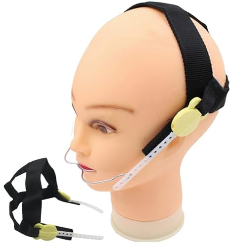 YOIUTRGDK Tapones de ortodoncia de Alta tracción, Dispositivo de tracción Mandibular Externo Ajustable con Arco Facial, Ideal for Tratar Problemas de Cobertura del Suelo y mandíbula Invertida.