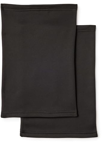 Amazon Essentials Men's Microfleece Neck Warmer Gaiter, Pack of 2, Black, One Size