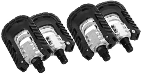 TOYANDONA 2 Paires Pédales de Vélo Pliantes Alliage Aluminium Léger Antidérapantes et Robustes Compatibles Route Montagne et Pliant Faciles à Transporter
