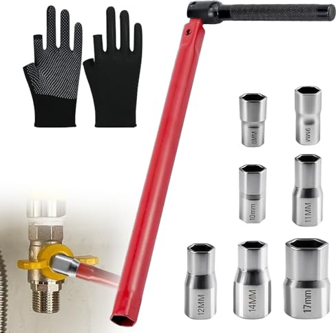 Hojalis Llave Para Grifos De Fregadero, 8-17 Mm Llave De Tuerca De Pie, Llave Tuerca Grifo Con Guantes, Llaves De Caja Ajustables Para Instalación De Grifos, Llave Para Grifo De Fregadero
