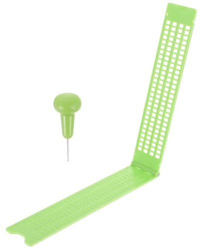 YOSADIER Piastra Braille Kit Scrittura Braille Stilo 4 Righe e 28 Celle in Plastica Struttura Semplice e Resistente per Non Vedenti