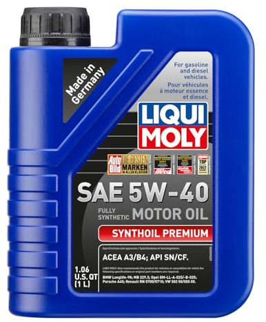 LIQUI MOLY Synthoil Premium SAE 5W-40 | 1 L | Fully synthetic engine oil | SKU: 2040