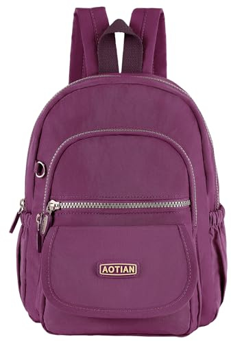 AOTIAN Nylon Lightweight Sturdy Little Casual Backpack 7 L Purple