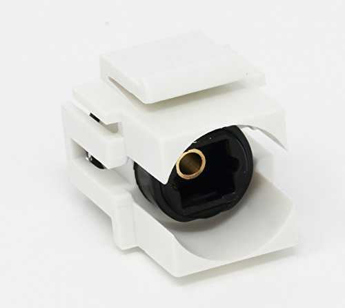 RiteAV Toslink Keystone Jack Coupler Female to Female - White