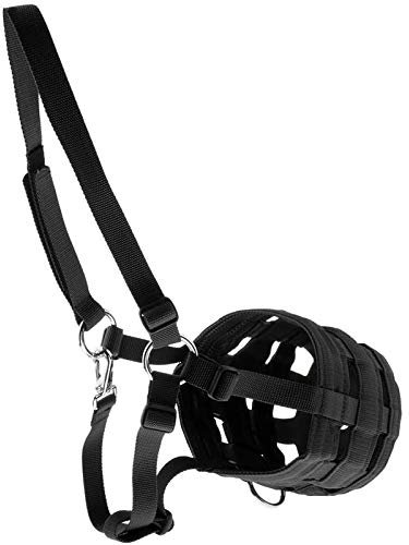 Pferdemaulkorb Easy Breathe für Pferdesel, Reitausrüstung, Schwarz, Größe S