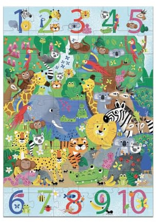 DJECO - P. Gigante 1 bis 10 Jungla Geschicklichkeitsspiele, Mehrfarbig (37148)