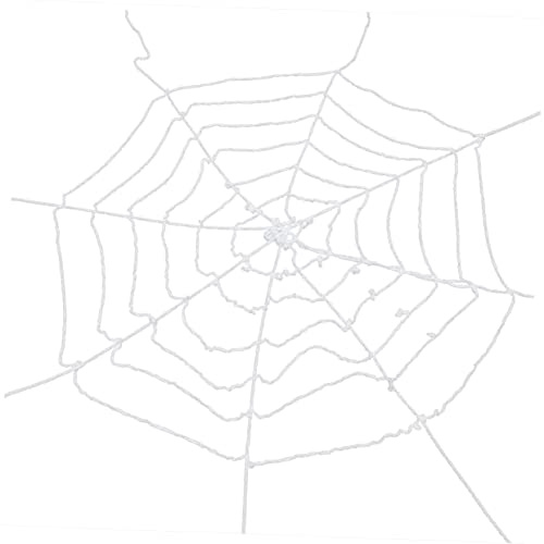 TOYANDONA Decoración Blanca Decoraciones De Halloween Al Aire Decoración Al Aire Adornos Tela De Araña Tela De Araña Cuerda Telaraña Decoraciones Decorar