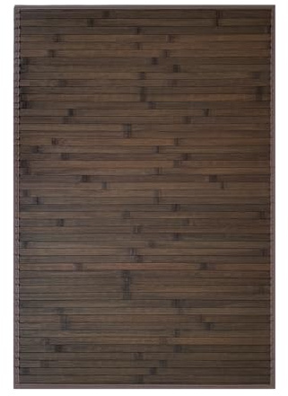 Acomoda Textil – Alfombra de Bambú Natural Ecológica para Interior y Exterior. Alfombra Resistente, Antideslizante y Cómoda para Dormitorio, Salón y Jardín. (Chocolate, 80x150 cm)
