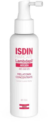 ISDIN HAIRCARE ANTICAÍDA LambdapilAnticaída Loción, Loción Anticaída Que Ayuda A Reforzar El Cabello Y Reducir Su Caída, Mejora El Volumen, Con Melatonina, Biotina y Adenosina - 100 ml