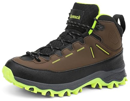 Scarpe da Trekking Ragazzi Ragazza Scarpe da Escursionismo Sportive Traspiranti Passeggiate Stivali per Antiscivolo Sportive All'aperto EU30-39