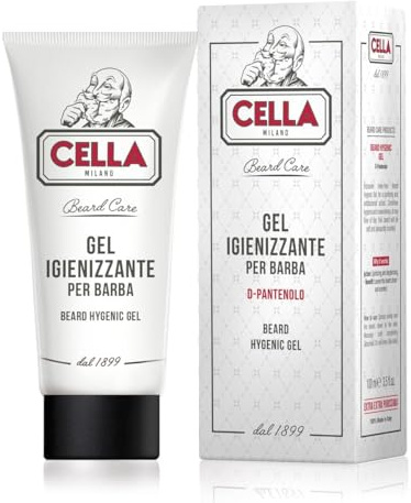Cella Milano Gel Igienizzante per Barba, con Provitamina B5, Senza Risciacquo, 150ml