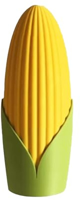 BommFu Dispensador de bocadillos - Recipiente portátil para aperitivos con forma de maíz, contenedor de latas reutilizable para escritorio, hogar, viajes, cocina, aula, fiesta de despensa familiar