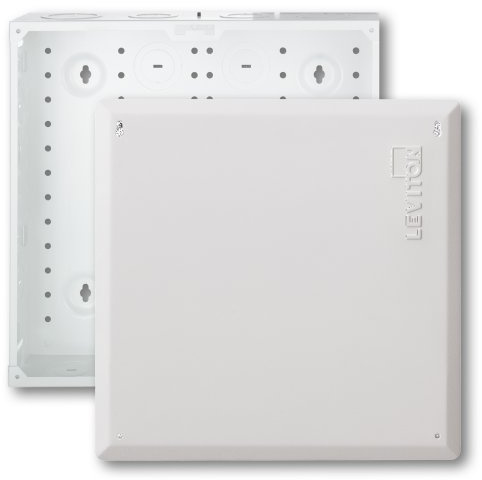 Leviton 14 SMC, Structured Media Enclosure with Cover, 47605-140, White