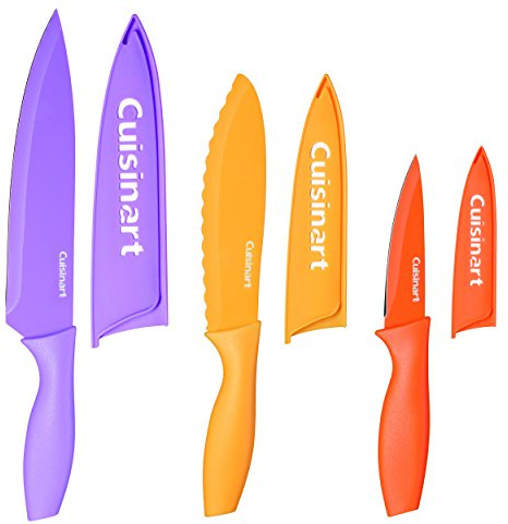 Cuisinart C55CNS-6PCS Advantage Color Collection 6-Piece Non-Stick Cutlery Set, Multicolor