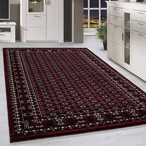 Homebyhome Orientmatta 160x230 cm Röd, Lättskött med Orientaliskt Mönster, Stilfullt Val för Gästrum eller Salon