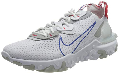 Nike Herren React Vision Laufschuh, White Game Royal Pure Platinum, 45 EU