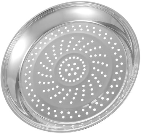 Kichvoe Round Tray Stainless Steel Wok Pressure Cooker Canner Rack 32cm Stainless Steel Tray Food Cooling Steaming Rack Insert Stock Pot Steam Basket Rack Dumpling Metal Tray