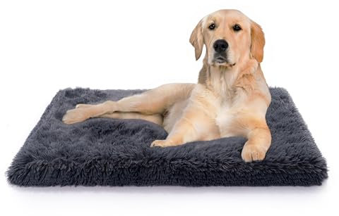 Paco Home Hundebett Katzenbett Flauschig Hundekissen Donut Hundedecke Hund Katze Hundekörbchen Katzenkorb Waschbar, Farbe:Anthrazit, Größe:60x100 cm