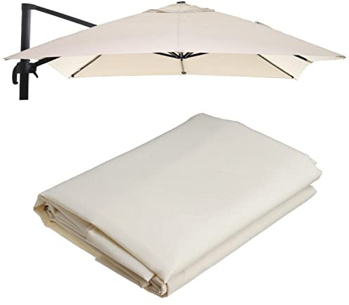 Marvin Telo Ricambio Per Ombrellone Palo Decentrato Giardino Senso 3X3 3X4 Copertura Esterno (3x4, Ecrù)