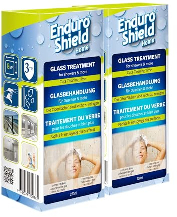 EnduroShield Glass Treatment Kit for Shower Doors & Glass - 8.4 fl oz
