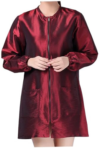 FRCOLOR Beauty Technician Long Sleeve Overalls Water-Proof Hair Dyeing Apron l for Salon Professionals