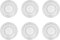 6 tlg. Tellerset 6 Personen Ø 26 cm Nostalgie Glasteller Speiseteller Essteller Salatteller Glas Vorspeisenteller Pizzateller Pastateller Teller Flachteller Dinner Plate Servierteller (6 Mittlere)