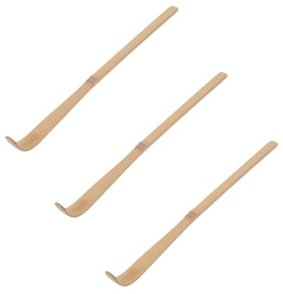 Cuchara de bambú para matcha, cuchara japonesa de té verde chashaku con gancho para té verde de 18 cm, utensilios de ceremonia de té para amantes del té, cucharas de té, café, té y espresso
