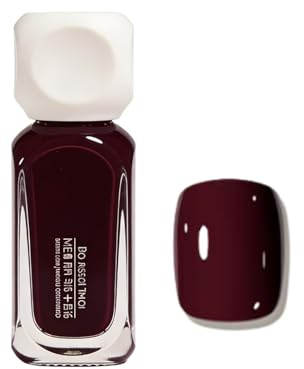 Cherry Red Nail Polish for Everyday Use, Quick Drying Burgundy Nail Polish, No UV Needed, Long Lasting & Chip Resistant Pure Color Red Nail Varnish for Beginners Home Use, DIY Manicure Decorations